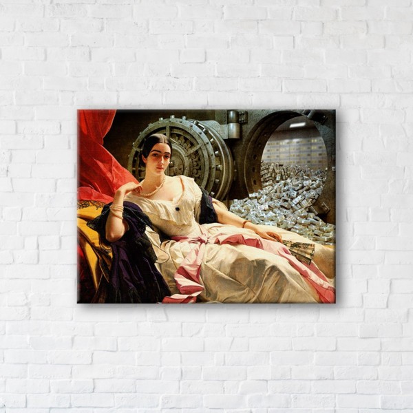 

Картина на холсте IBR Queen of the bank 45x60 см