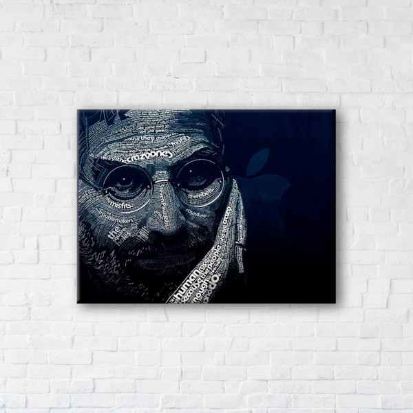 

Картина на холсте IBR Jobs' words 45x60 см