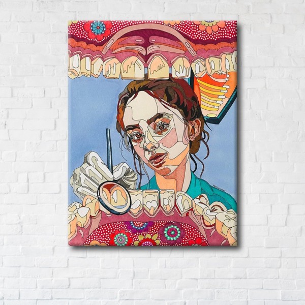 

Картина на холсте IBR Dentist 90x120 см