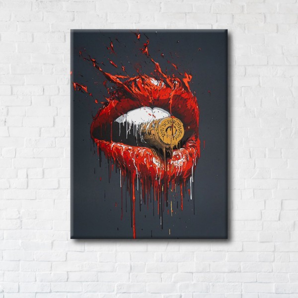 

Картина на холсте IBR Bullet in the lips 90x120 см