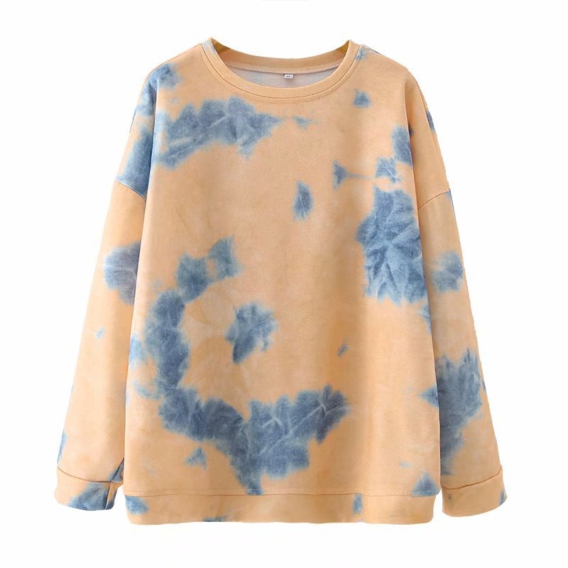 

Свитшот женский с эффектом tie dye персиковый Paint Berni Fashion () Персиковый, Свитшот женский с эффектом tie dye персиковый Paint Berni Fashion (M) Персиковый