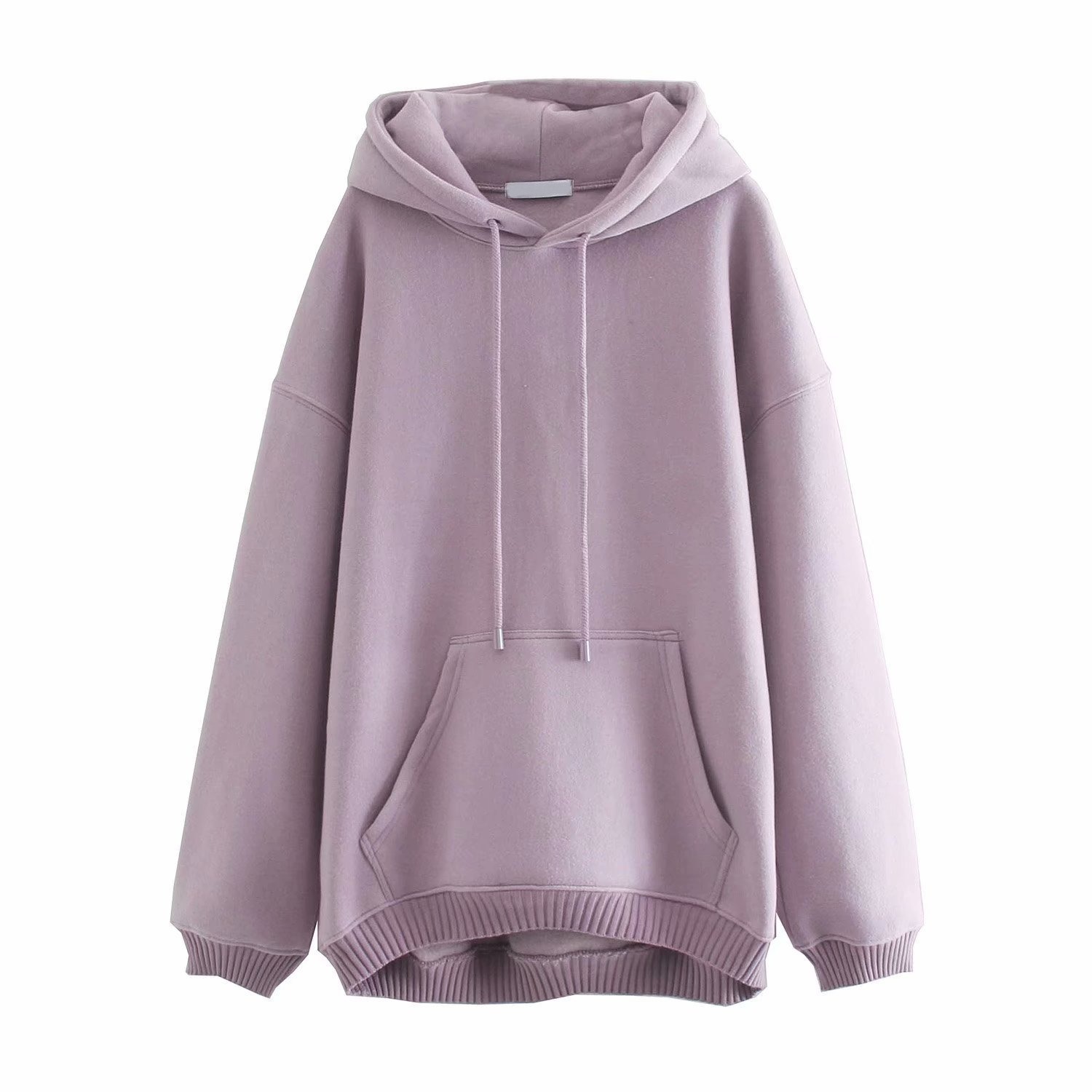 

Худи женское утепленное свободного кроя фиолетовое Lavender Berni Fashion (One Size) Фиолетовый