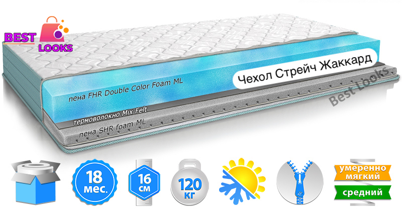 

Матрас ортопедический 180х200 - Стандартный MatroLuxe HASHTAG