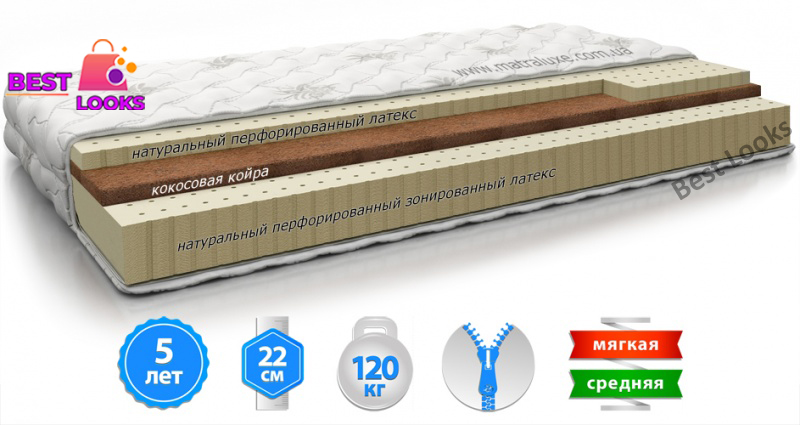 

Матрас ортопедический 160х190 MatroLuxe LATEX DUAL NEW