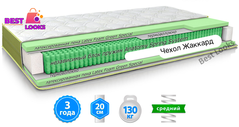 

Матрас ортопедический 80х200 MatroLuxe PLAIN