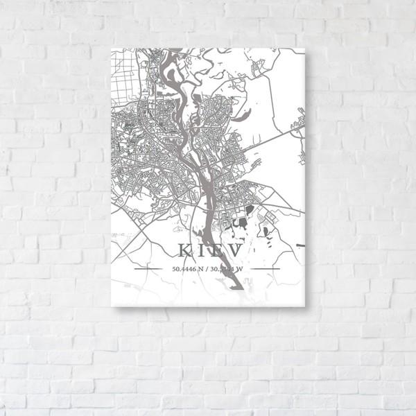 

Картина на холсте IBR Kiev White 90x120 см