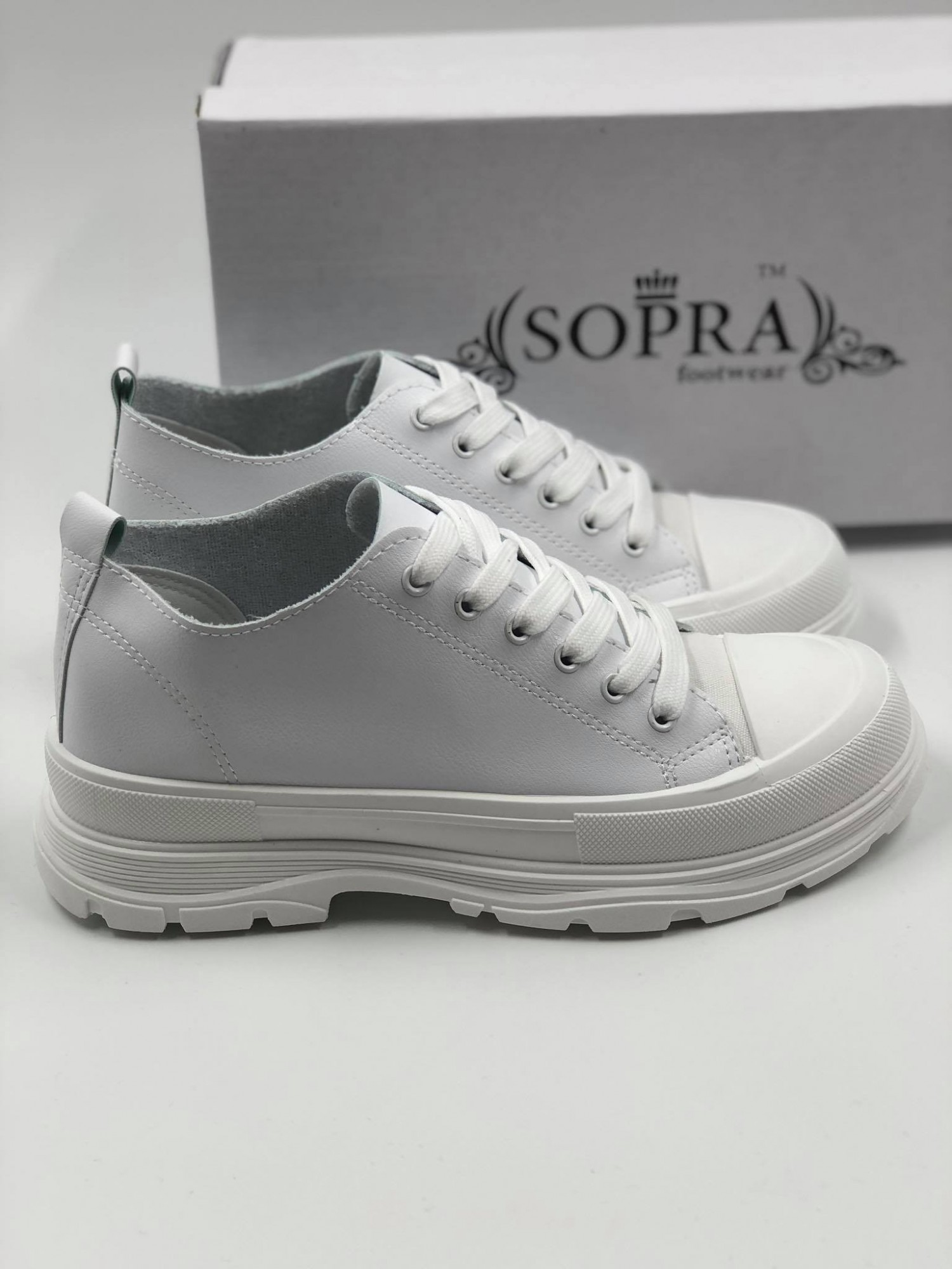 

Женские кеды Sopra 2833 искусственная кожа 38 р. 24,5 см. белые