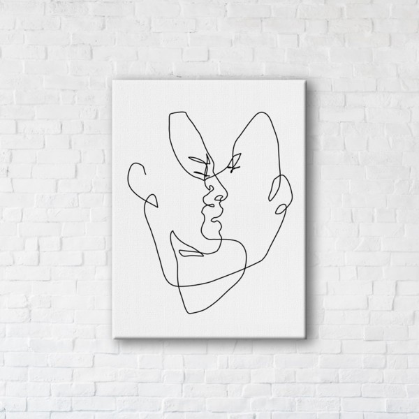 

Картина на холсте IBR Kiss of Amour 90x120 см