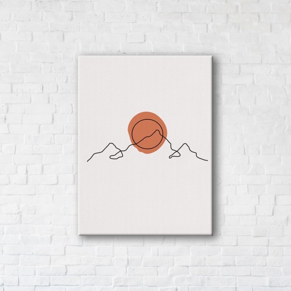 

Картина на холсте IBR Minimalist Sunset 45x60 см