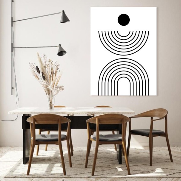 

Картина на холсте IBR Vinyl Record Line Art 45x60 см