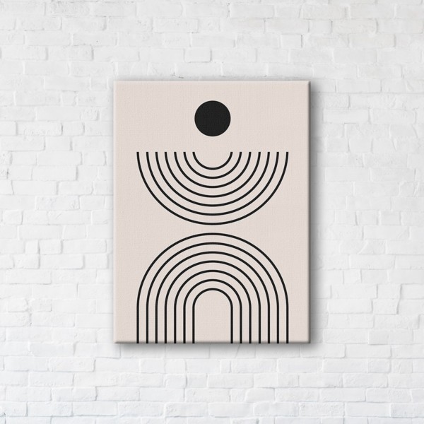 

Картина на холсте IBR Vinyl Record Line Art 45x60 см