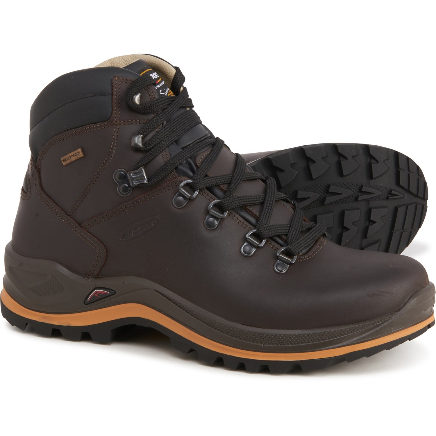 

Ботинки Grisport Made in Italy Lace-Up - Waterproof, Leather Dark Brown, 46