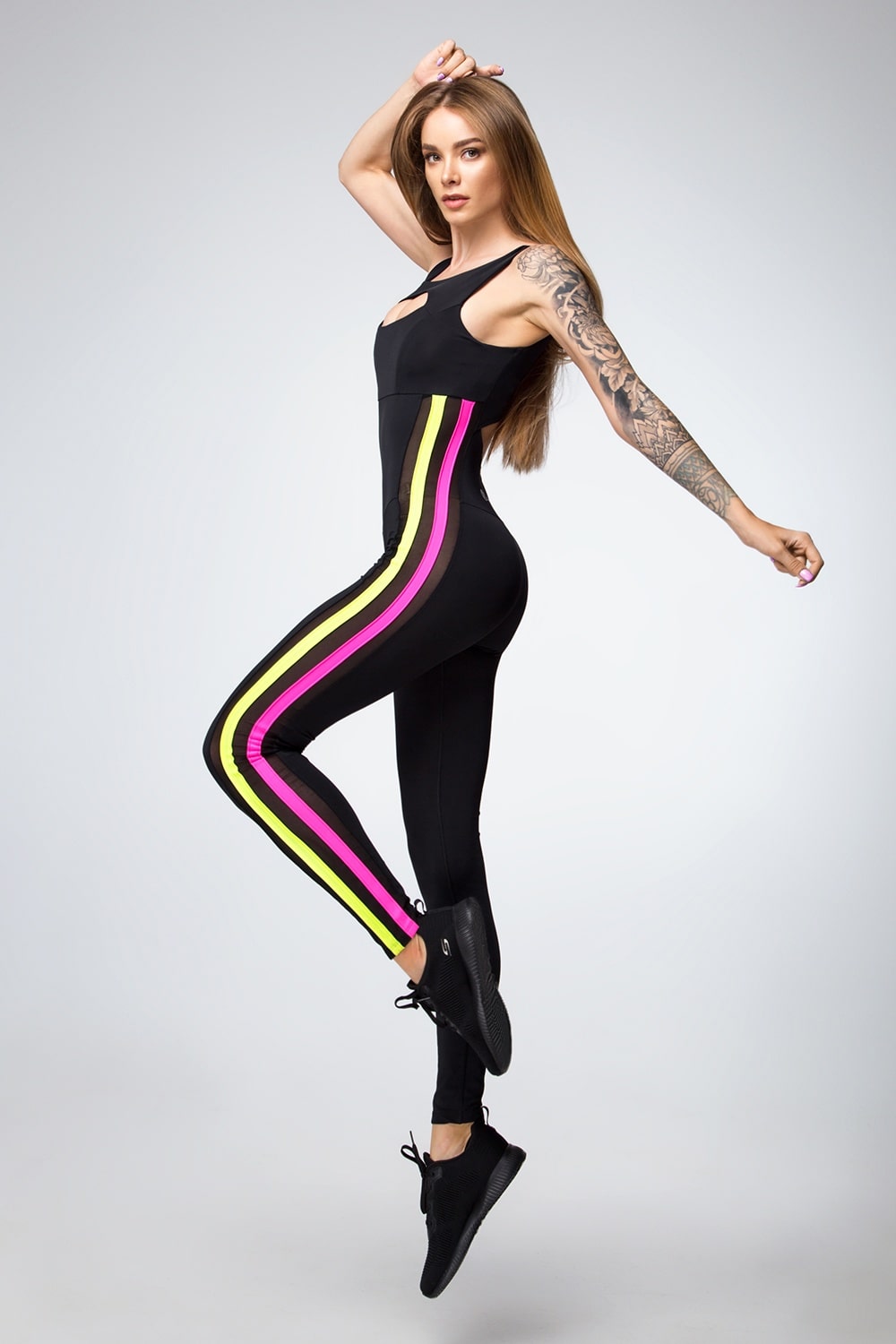 

Спортивный комбинезон для фитнеса и йоги Designed For Fitness Neon XS Черный (DF206KN-XS)