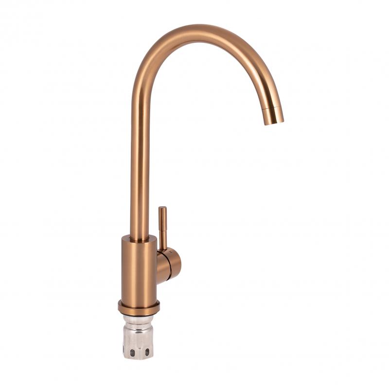 

Кухонный смеситель QT D007FBR PVD (k35), bronze