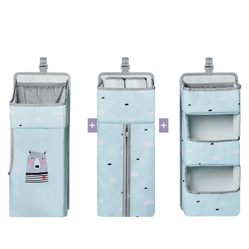 

Органайзер на детскую кроватку Sunveno голубой три секции (4040/2)