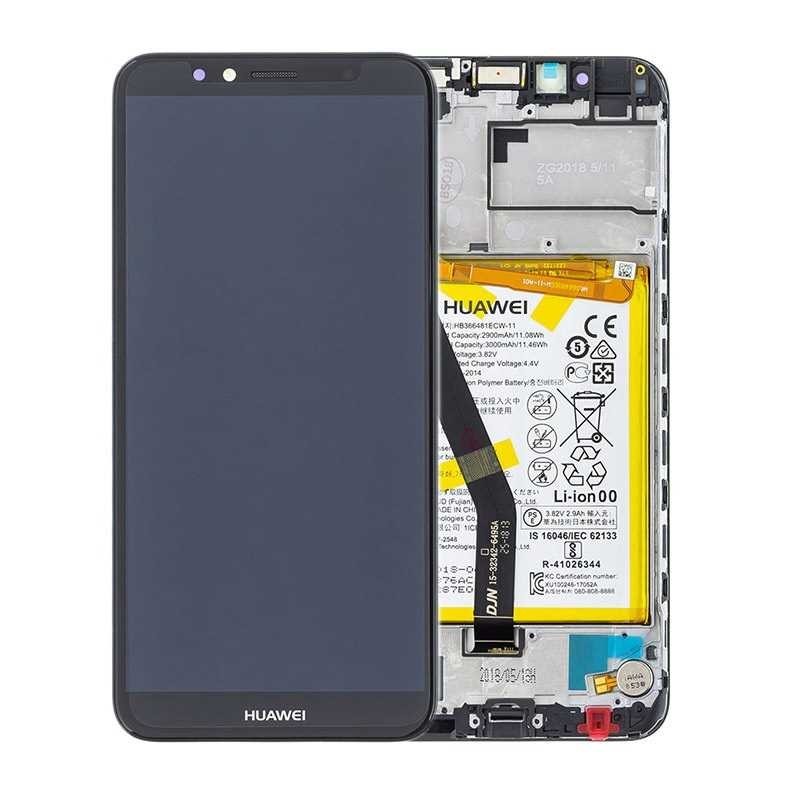 

Дисплей для Huawei Y6 2018 ATU-L21, ATU-L21 с сенсором, аккумулятором и рамкой черный, Оригинал 100