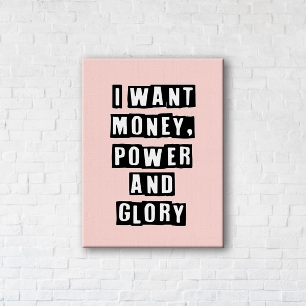 

Картина на холсте IBR Money. Power. Glory 110x145 см
