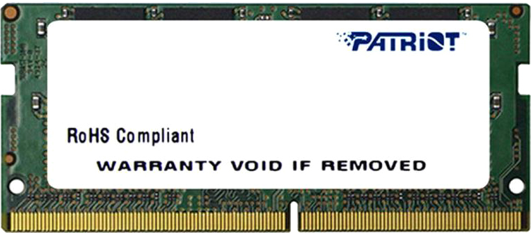 

Оперативная память Patriot SODIMM DDR4-2400 4096MB PC4-19200 Signature Line (PSD44G240081S)