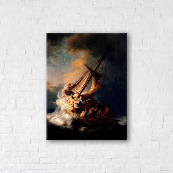 

Картина на холсте IBR Christ during a storm 50x65 см