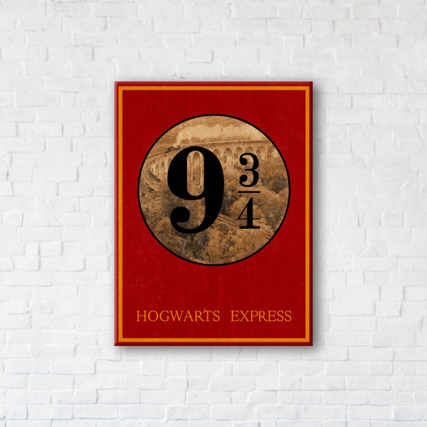 

Картина на холсте IBR Hogwarts express 75x100 см