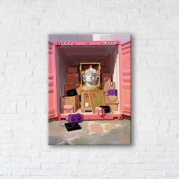 

Картина на холсте IBR Women's handbag 90x120 см