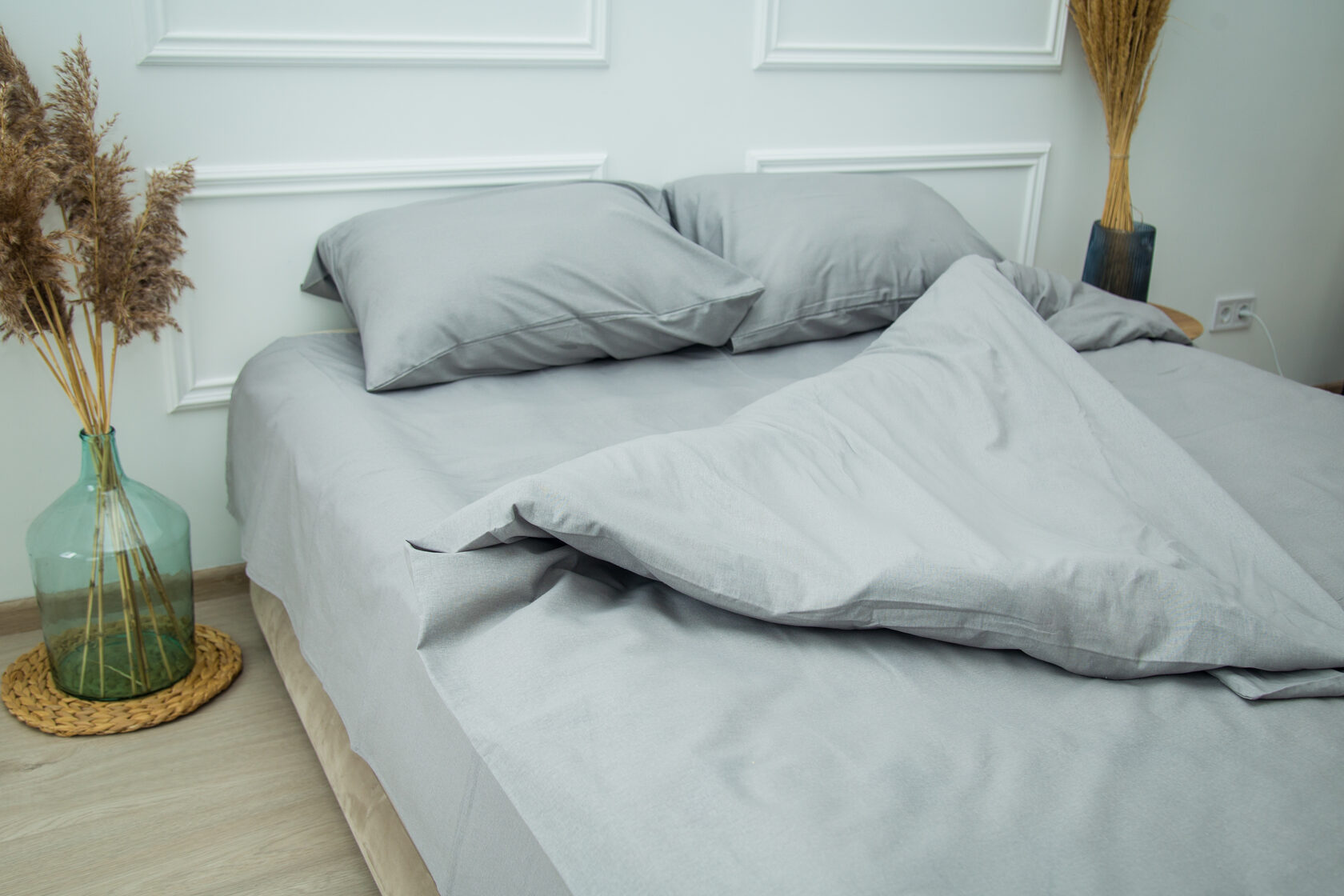 

Постельное белье Хлопок "Premium" GREY Полуторная
