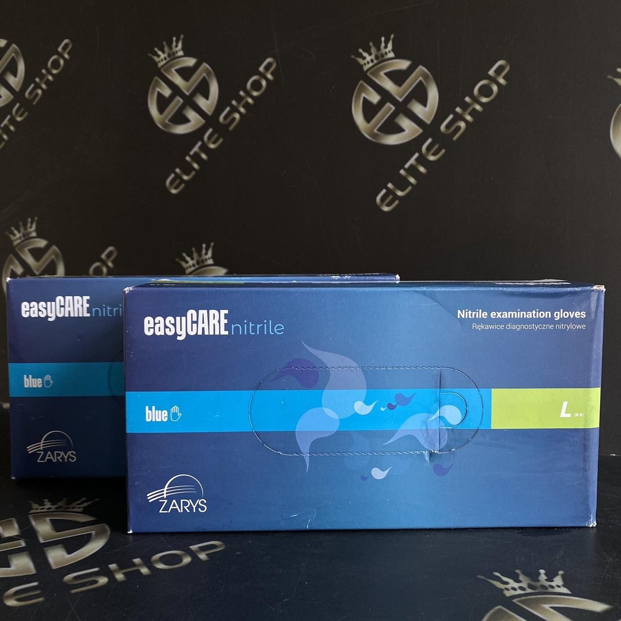 

Синие нитриловые перчатки EasyCare NITRILE BLUE 200 шт/уп L