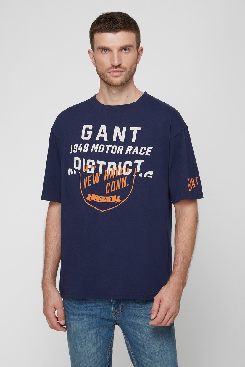 

Мужская синяя футболка GRAPHIC SS Gant  2003108, Мужская синяя футболка GRAPHIC SS Gant S 2003108