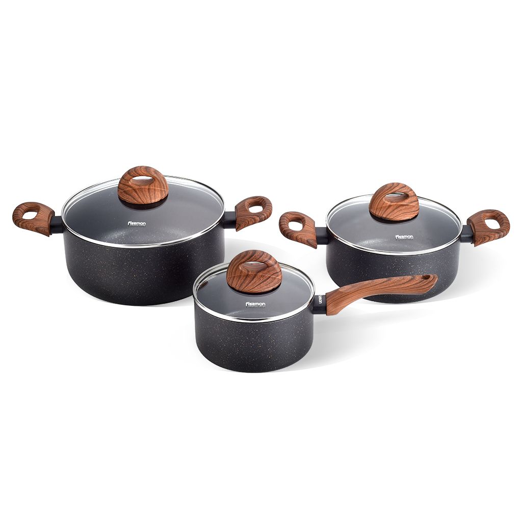 

Набор посуды Fissman BLACK COSMIC 6 предметов (4348)