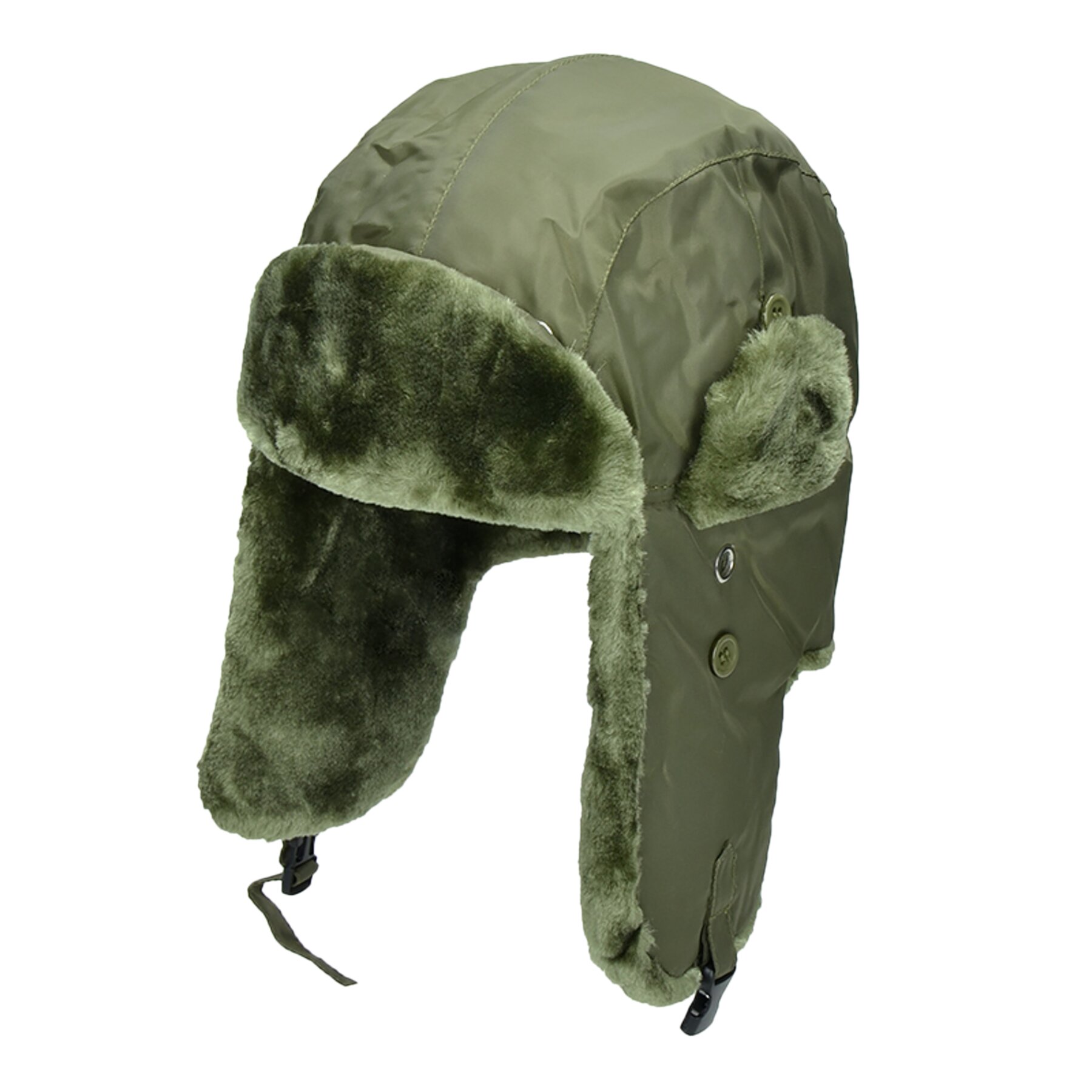 

Шапка-ушанка MIL-TEC MA1 Pilot Fur Hat Оливковая L