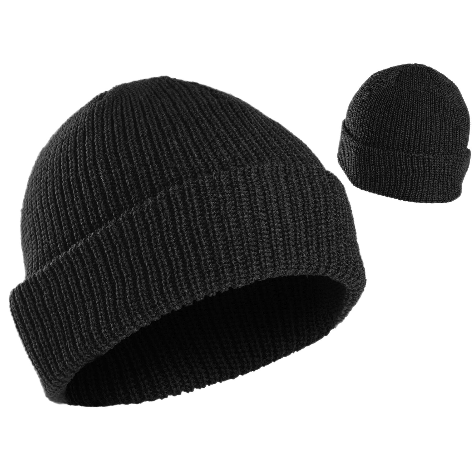 

Шапка вязаная с отворотом MIL-TEC Acrylic Watch Cap Black Черная