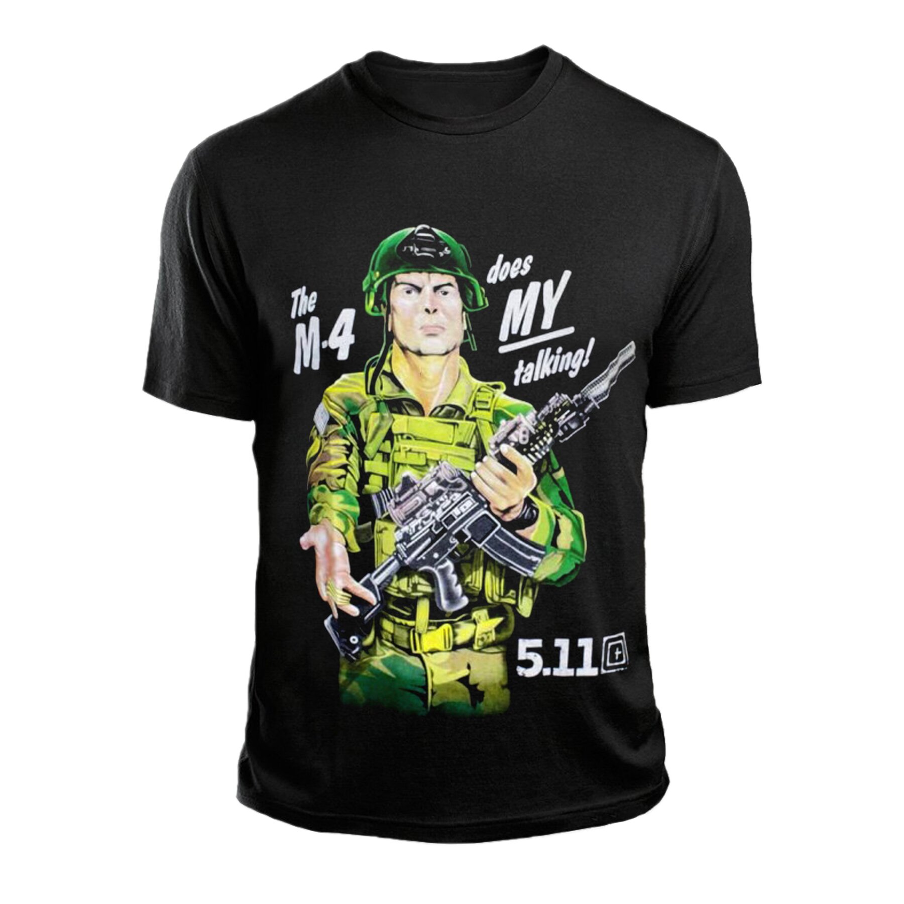 

Футболка с принтом 5.11 М-4 Черная XXL