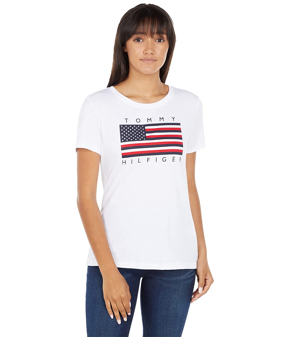 

Футболка Tommy Hilfiger USA Flag Logo Tee Bright White, XL (50)