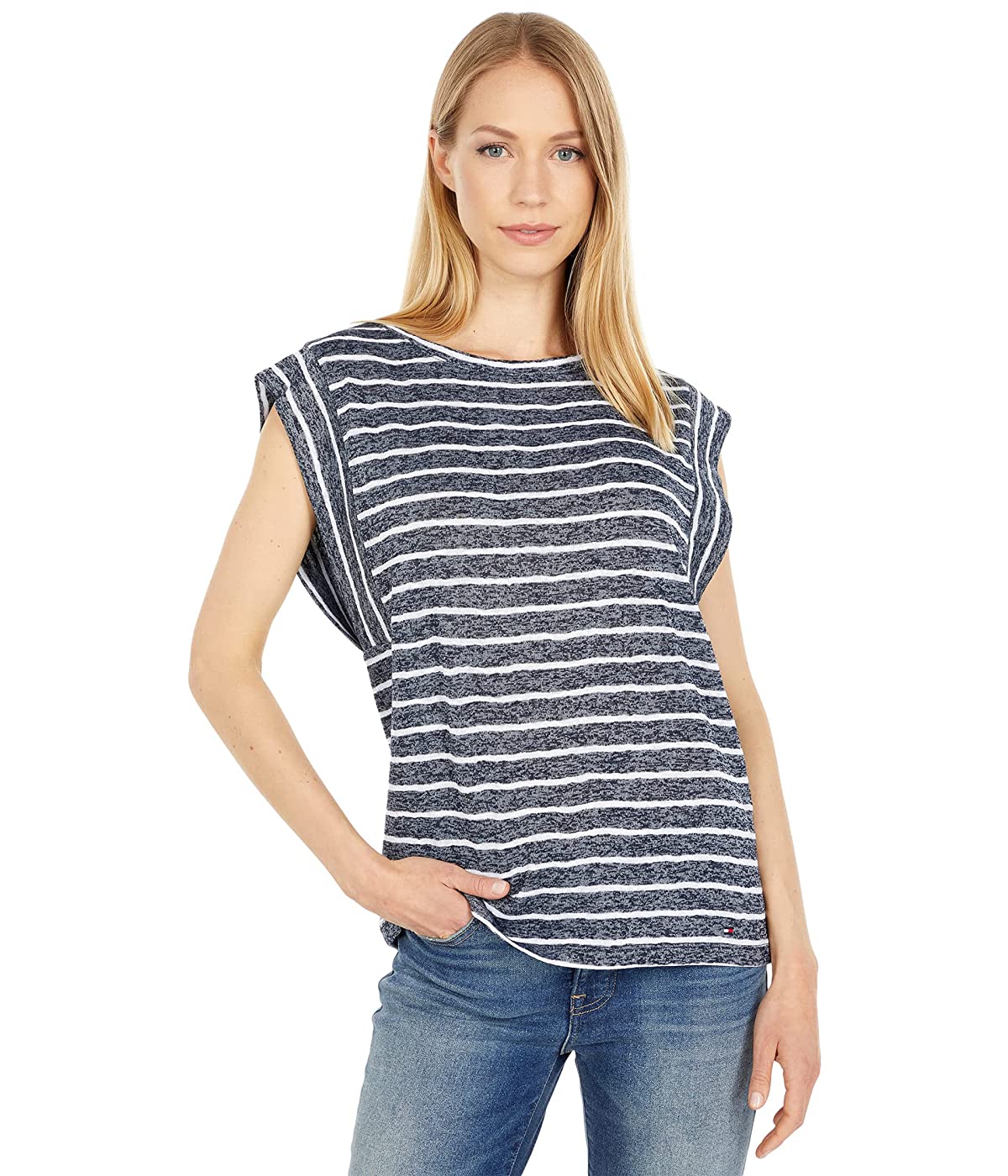 

Футболка Tommy Hilfiger Sleeveless Striped Slub Tee Sky Captain/Bright White,  (48, Футболка Tommy Hilfiger Sleeveless Striped Slub Tee Sky Captain/Bright White, L (48)