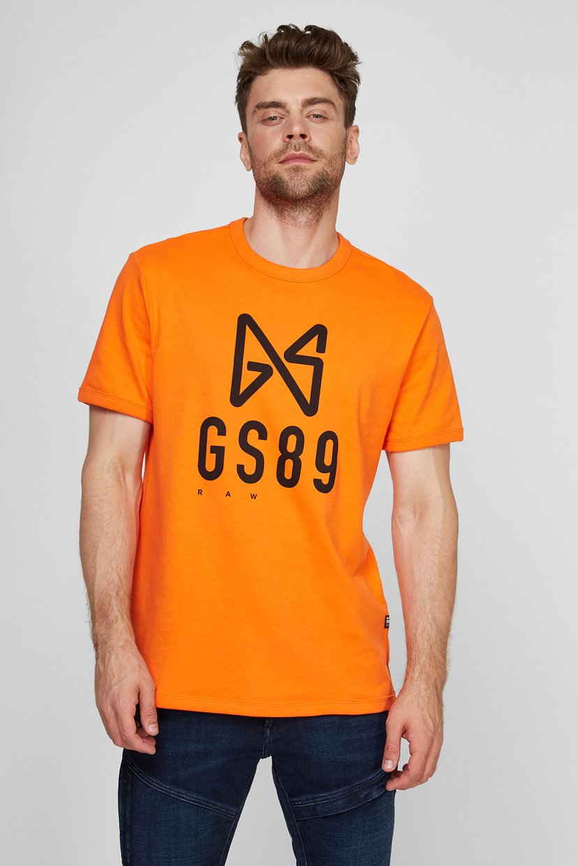 

Мужская оранжевая футболка Butterfly logo r t G-Star RAW S D20192,C812
