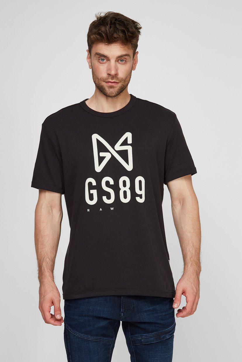 

Мужская черная футболка Butterfly logo r t G-Star RAW S D20192,C812