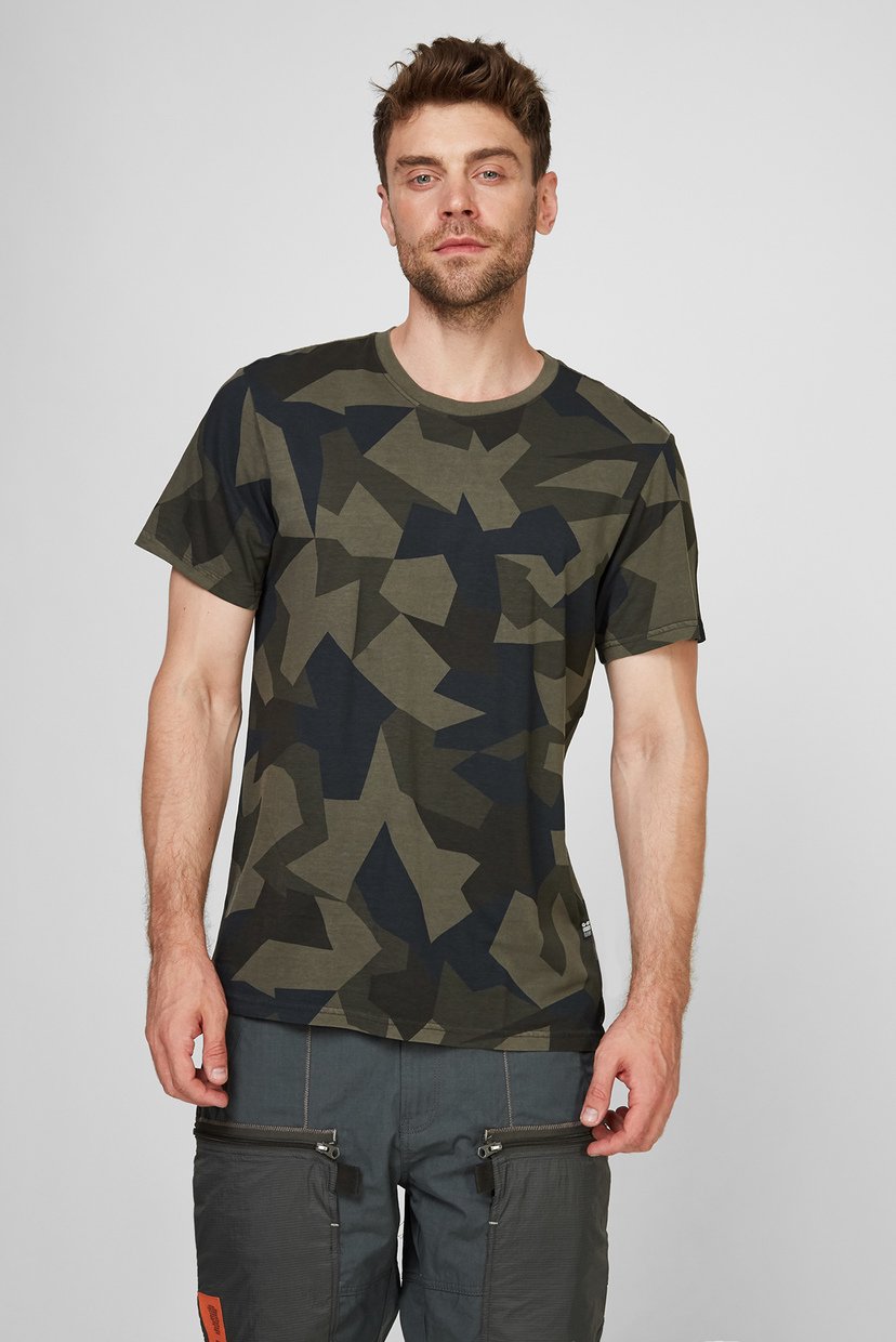 

Мужская камуфляжная футболка Camo r t brown G-Star RAW  D20195,C334, Мужская камуфляжная футболка Camo r t brown G-Star RAW S D20195,C334