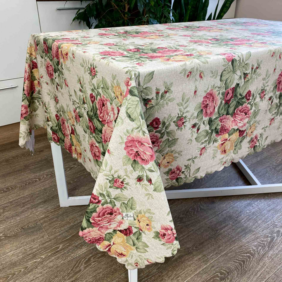 

Водоотталкивающая скатерть Прованс Simfoni Букет роз (136x180 см)