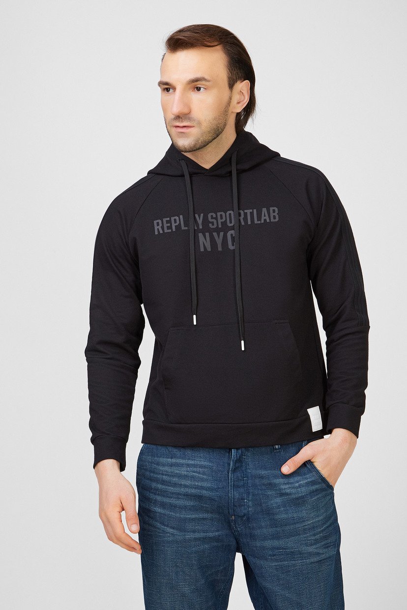 

Мужское черное худи Replay XXL M3274 .000.S229