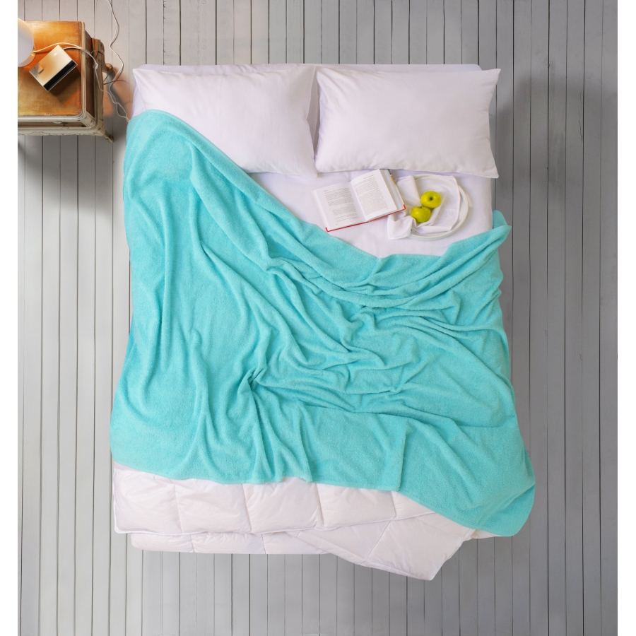 

Простынь Iris Home махровая - Aruba blue 155*220 (svt-2000022280723)