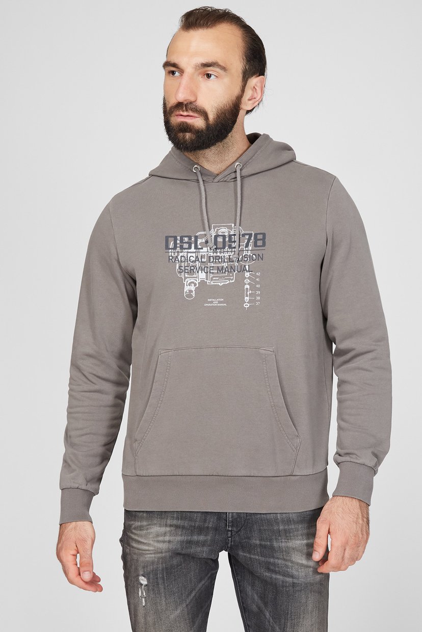

Мужское серое худи S-GIRK-HOOD-B3 Diesel  A02823 0GRAP, Мужское серое худи S-GIRK-HOOD-B3 Diesel L A02823 0GRAP