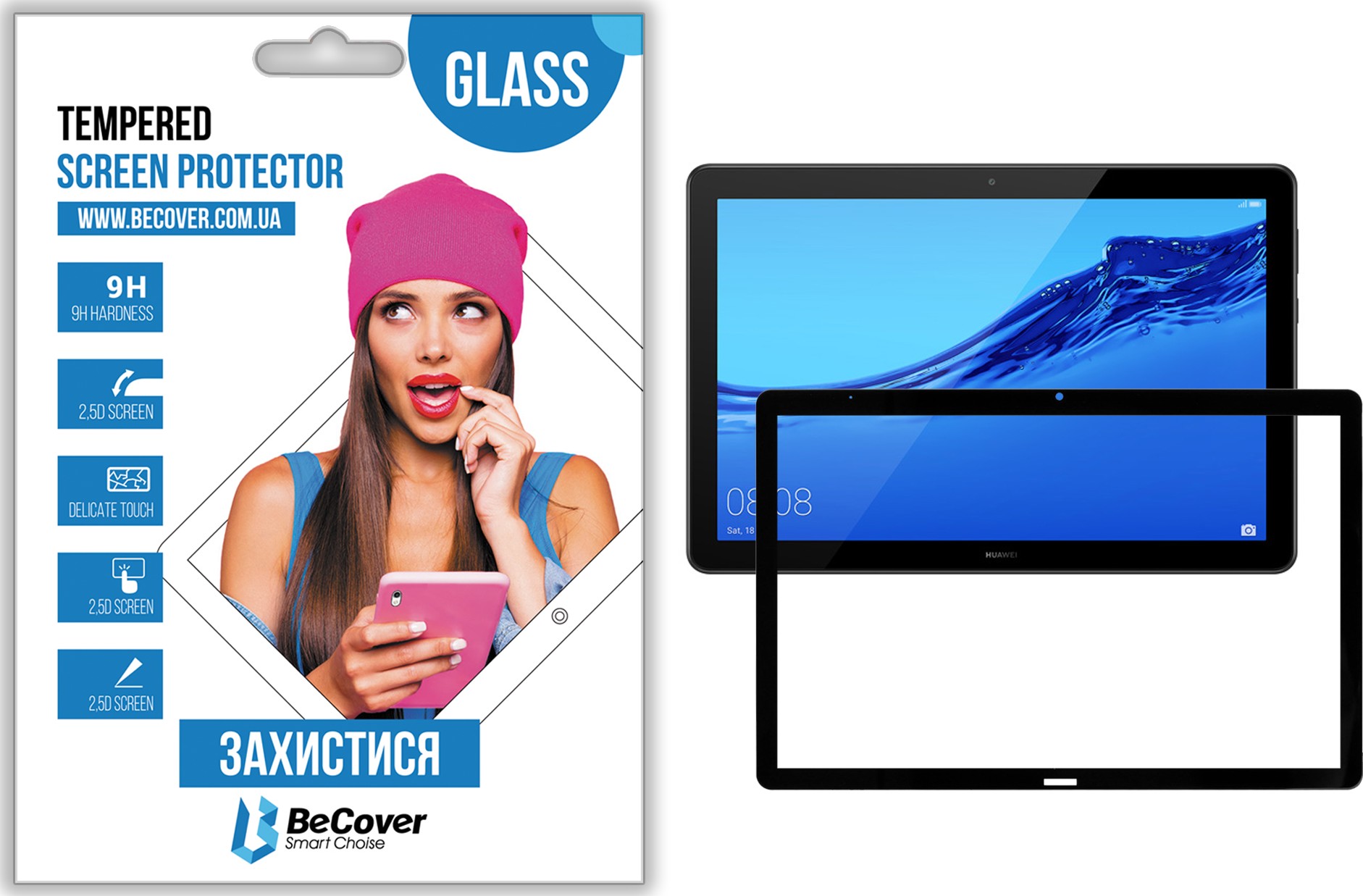 

Защитное стекло BeCover для Huawei MediaPad T5 10 Black