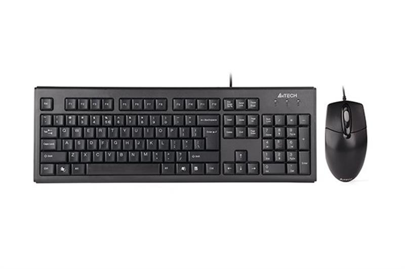 

Комплект (клавиатура, мышь) A4Tech KR-8372 Black USB