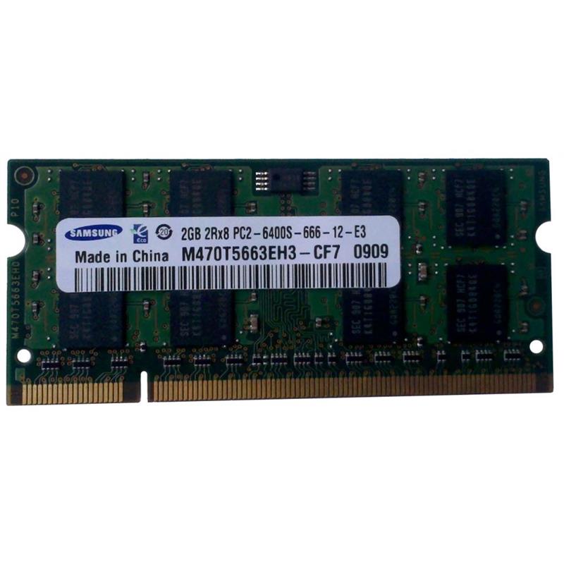 

SO-DIMM 2GB/800 DDR2 Samsung (M470T5663EH3-CF7) Refurbished