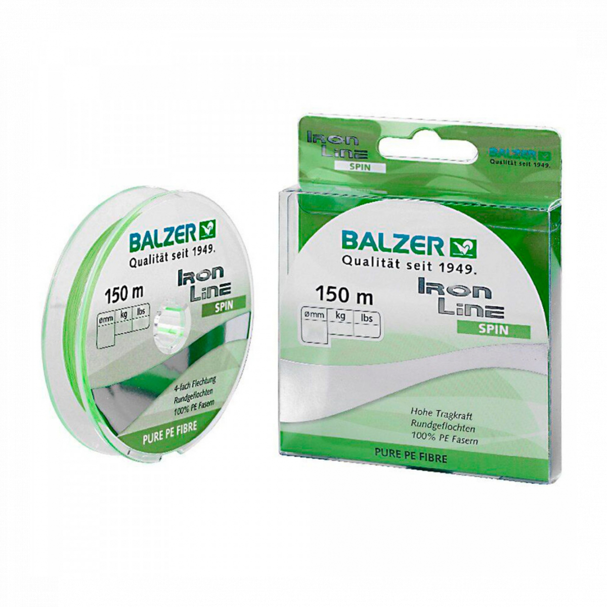 

Шнур Balzer Iron Line 4x Chartreuse 150m 0.22mm 14.2kg салатовый (12632 022)