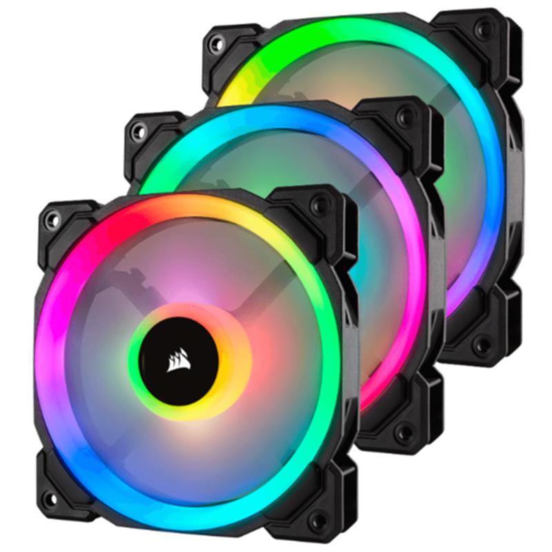 

Вентилятор Corsair LL120 RGB 3 Fan Pack (CO-9050072-WW), 120x120x25мм, 4-pin, черный