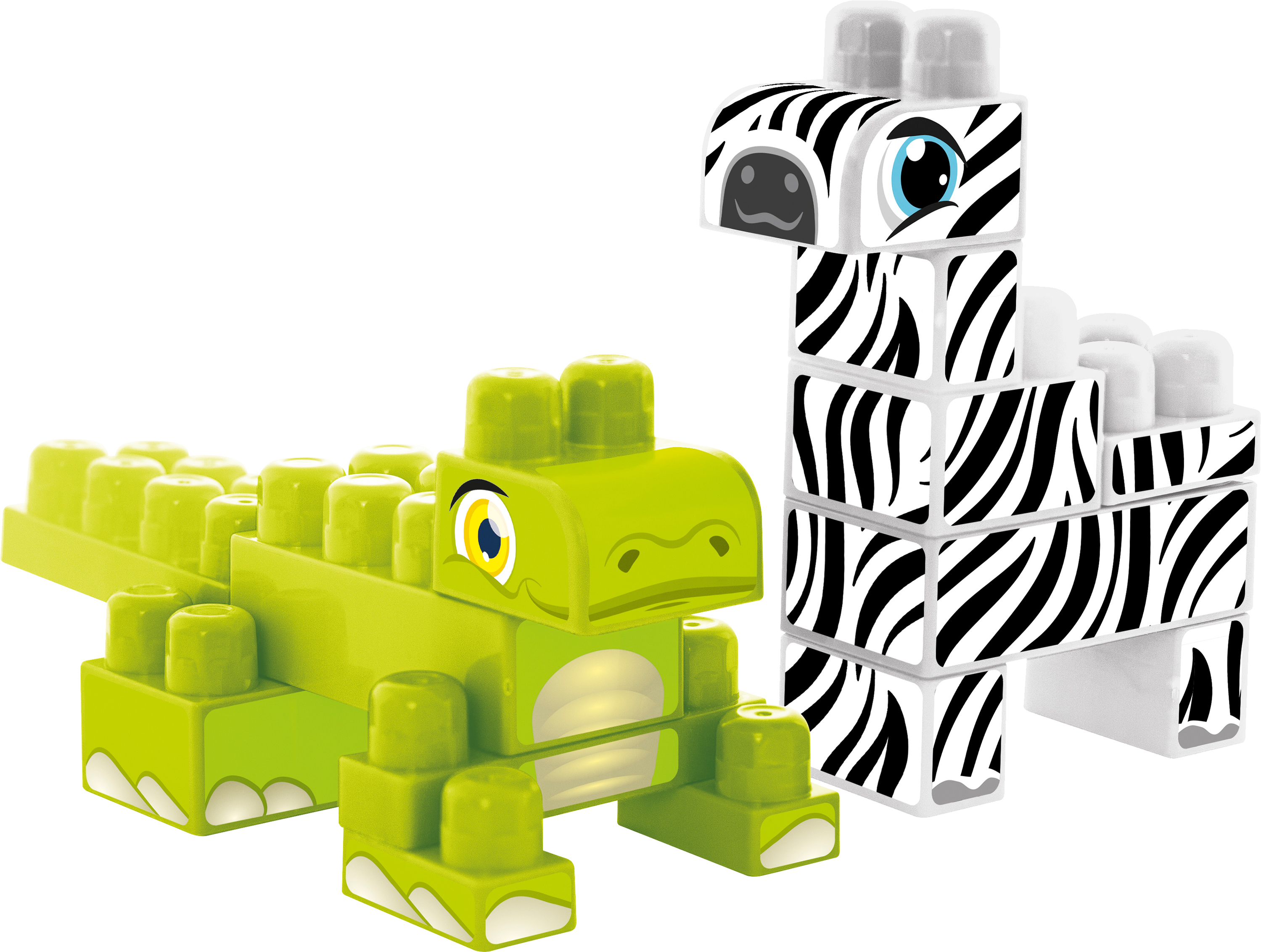 

Конструктор Wader Baby Blocks Сафари Крокодил и зебра 16 элементов (41501 Wader)