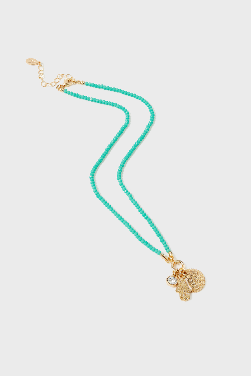 

Женская бирюзовая подвеска FEEL GOOD BEADED INT Accessorize OS 282009