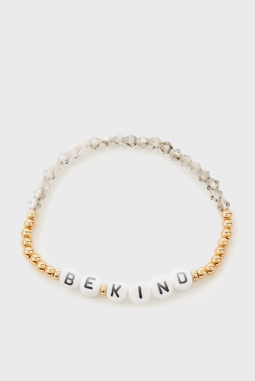 

Женский золотистый браслет BE KIND STRETCH BRAC Accessorize OS 184095