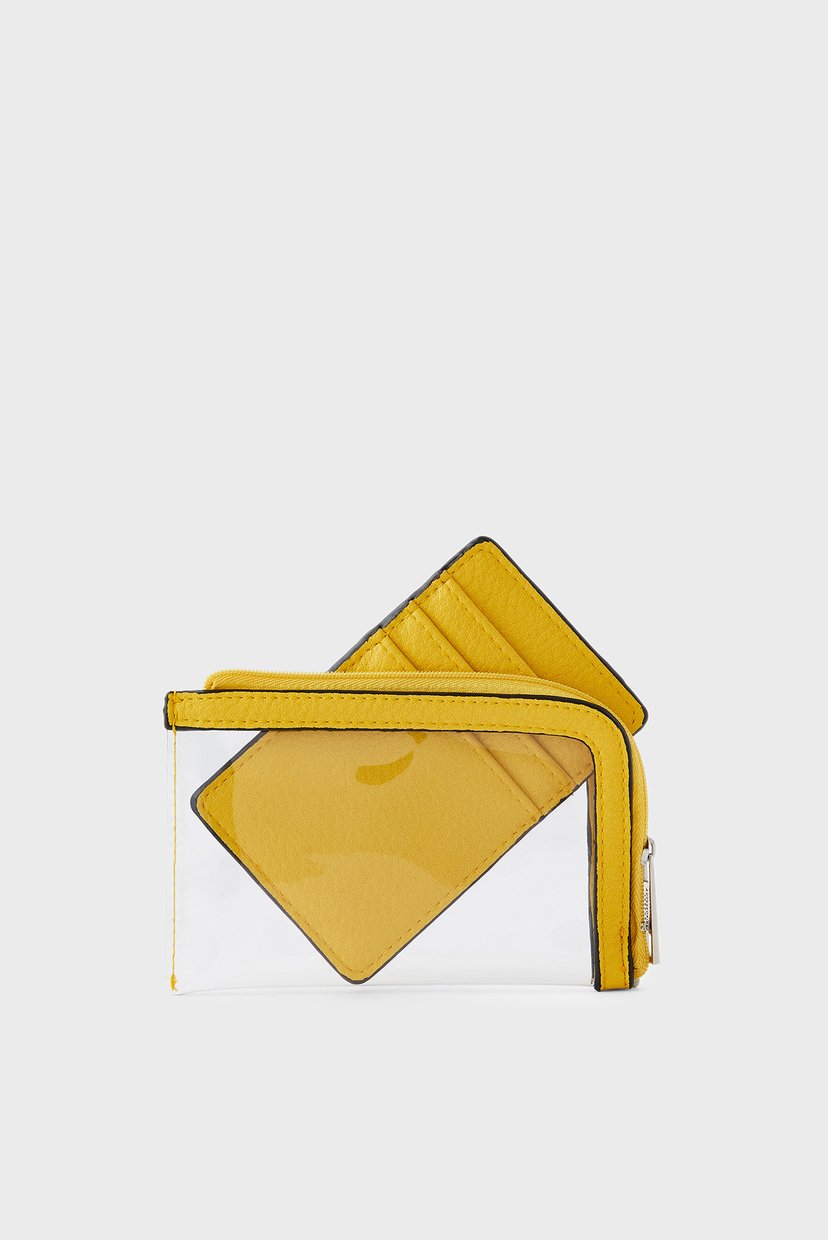

Женский желтый кошелек 2в1 (кошелек, визитница) PERSPEX CARDHOLDER Accessorize OS 189058